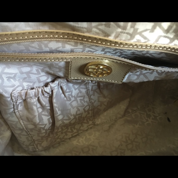 DKNY Woman's Gray Saffiano Leather Satchel Bag - Picture 5 of 5